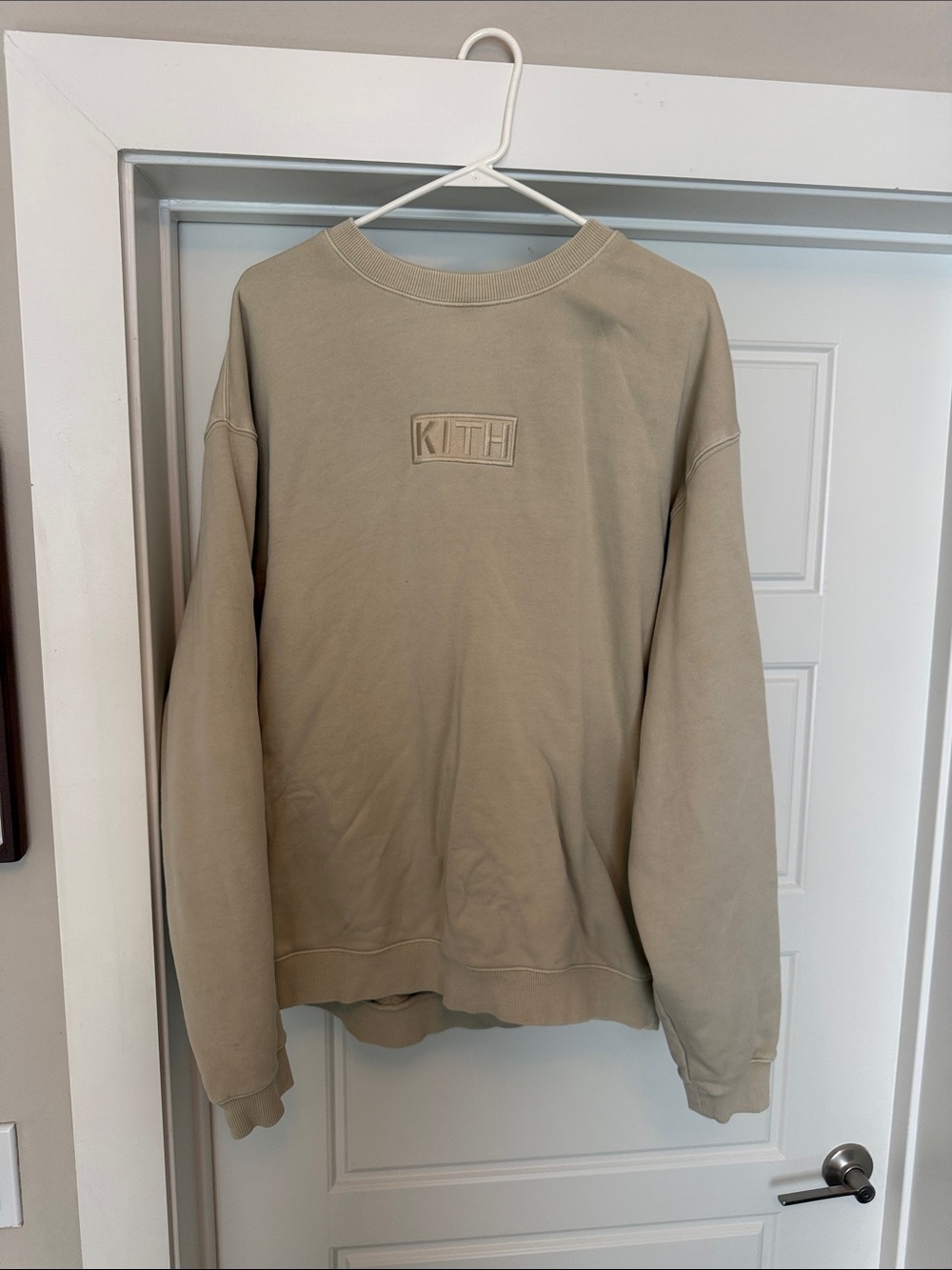 Kith Cyber Monday Crewneck - Oat Box logo